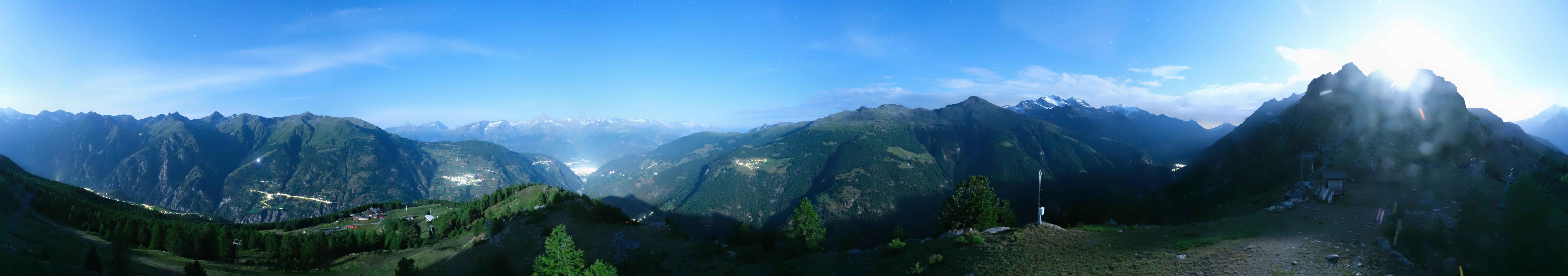 Archiv Foto Webcam Grächen im Wallis: Panorama Furggen