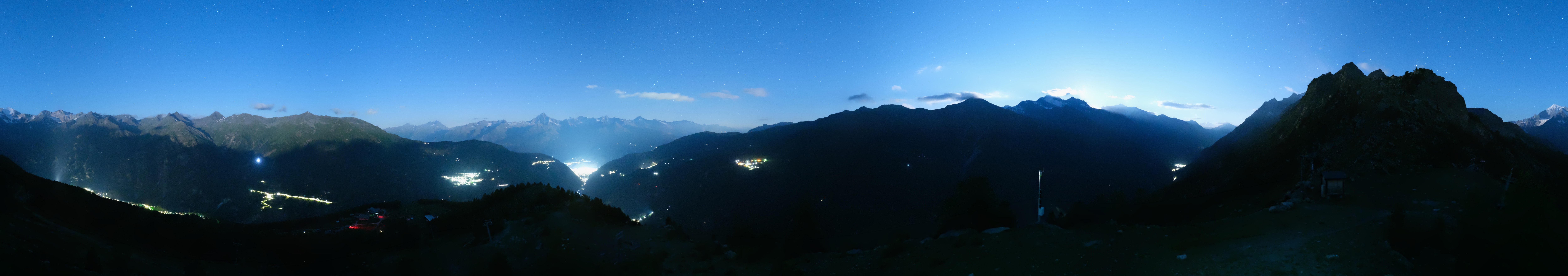 Archiv Foto Webcam Grächen im Wallis: Panorama Furggen