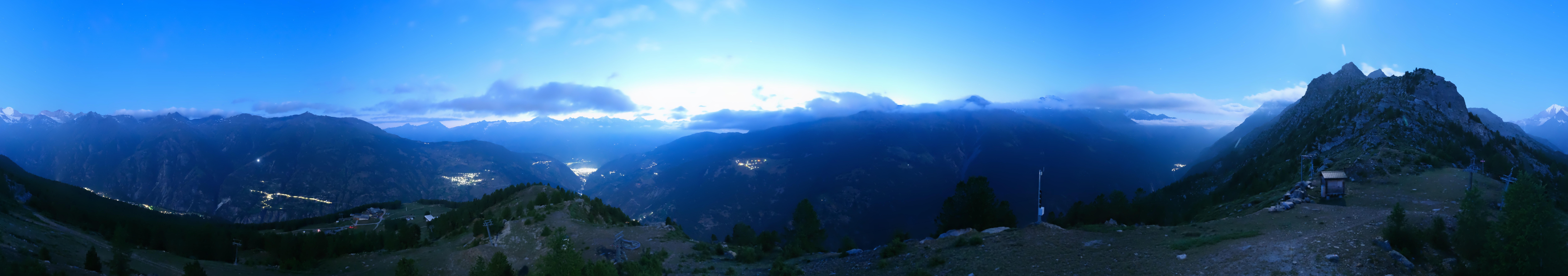 Archiv Foto Webcam Grächen im Wallis: Panorama Furggen