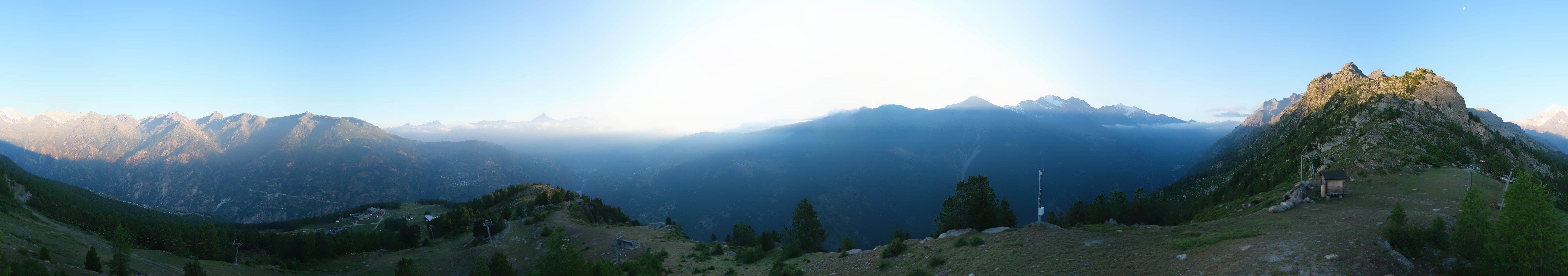 Archiv Foto Webcam Grächen im Wallis: Panorama Furggen