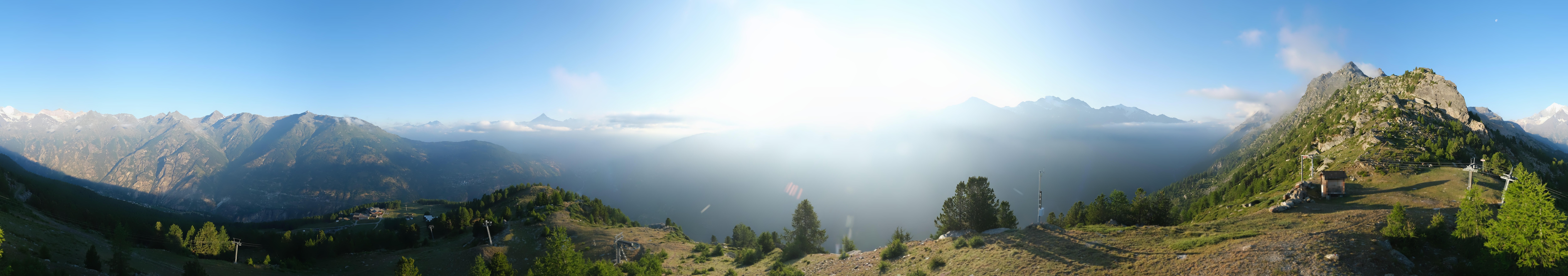 Archiv Foto Webcam Grächen im Wallis: Panorama Furggen