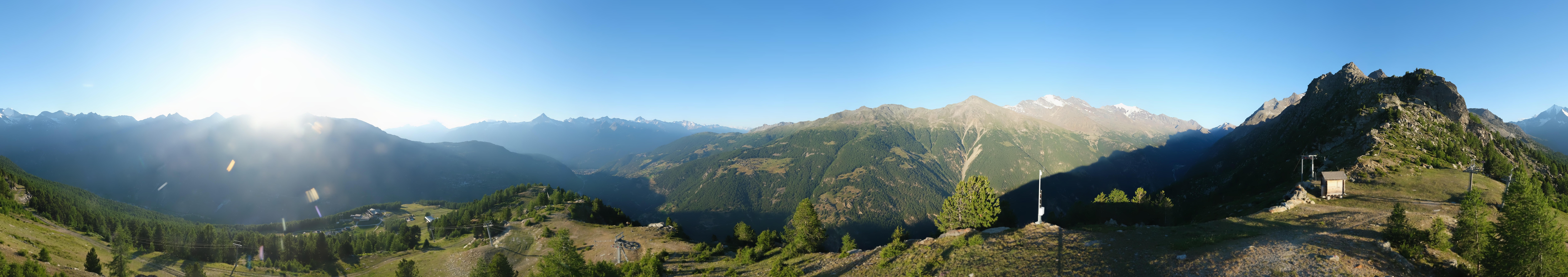Archiv Foto Webcam Grächen im Wallis: Panorama Furggen