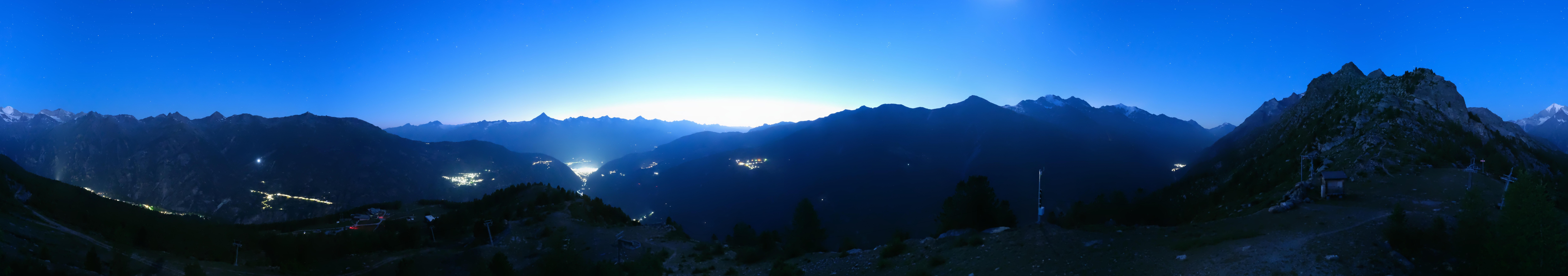 Archiv Foto Webcam Grächen im Wallis: Panorama Furggen