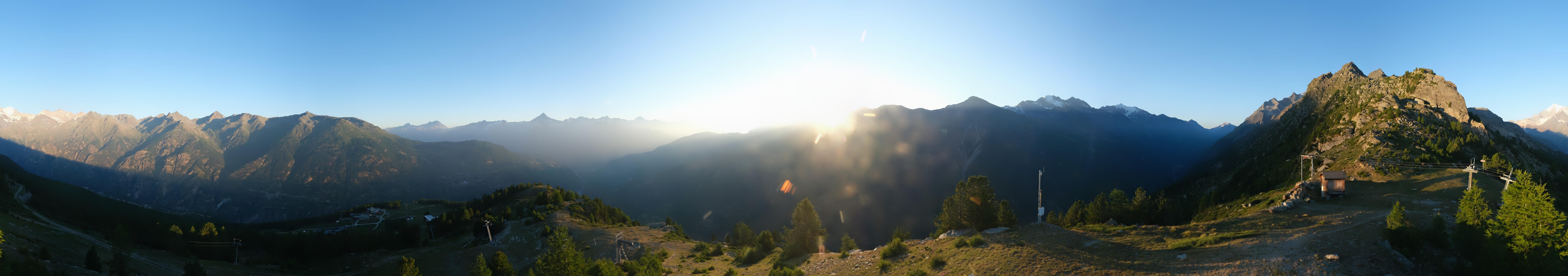 Archiv Foto Webcam Grächen im Wallis: Panorama Furggen