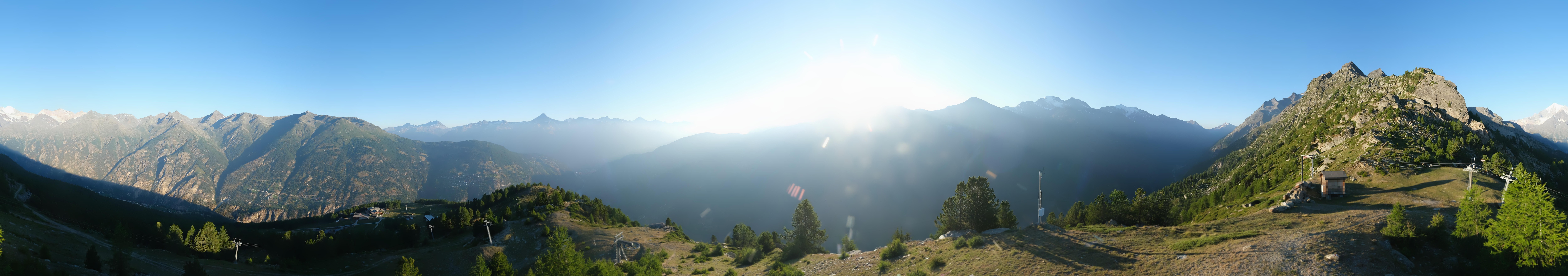 Archiv Foto Webcam Grächen im Wallis: Panorama Furggen