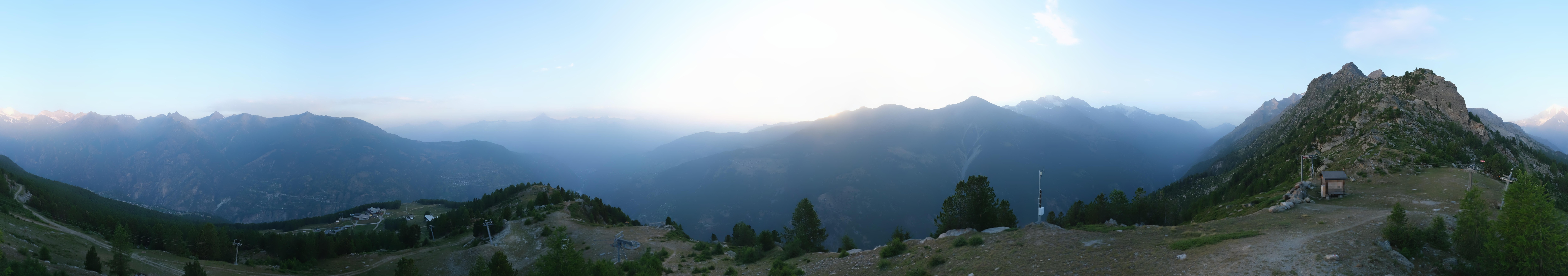 Archiv Foto Webcam Grächen im Wallis: Panorama Furggen