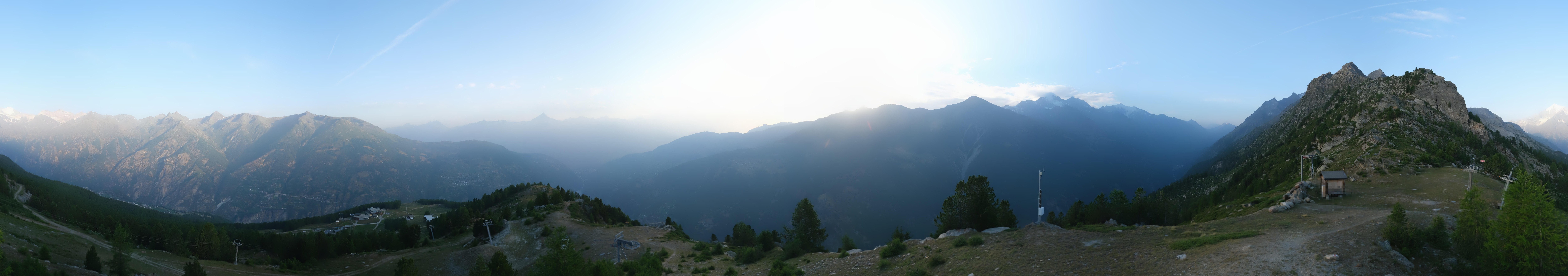 Archiv Foto Webcam Grächen im Wallis: Panorama Furggen
