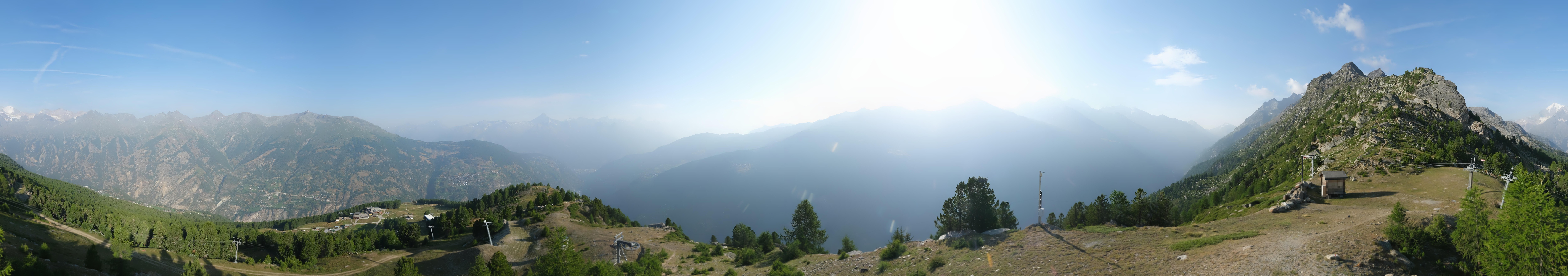 Archiv Foto Webcam Grächen im Wallis: Panorama Furggen