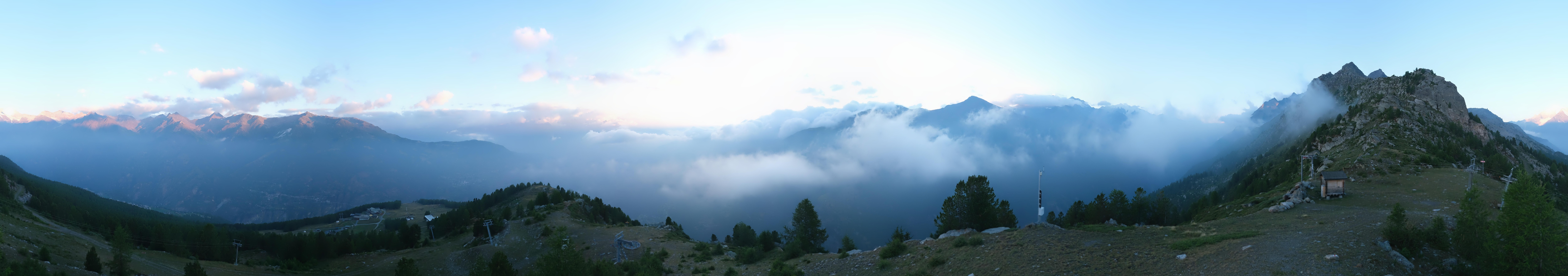 Archiv Foto Webcam Grächen im Wallis: Panorama Furggen