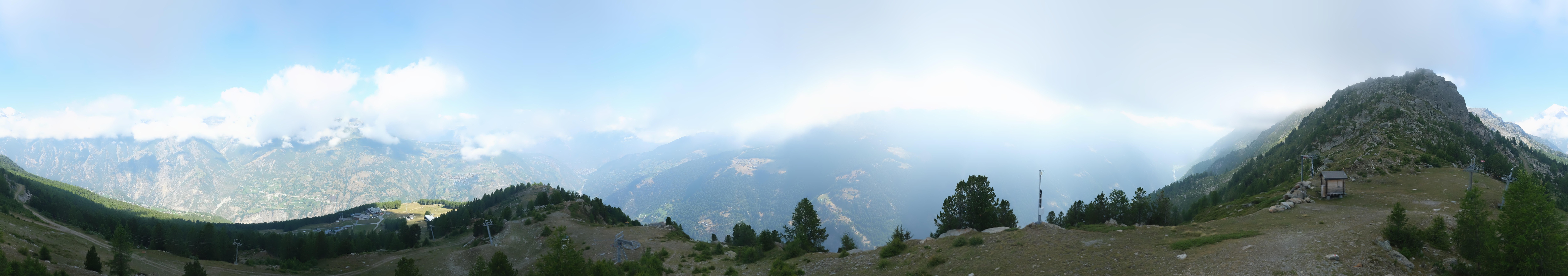 Archiv Foto Webcam Grächen im Wallis: Panorama Furggen