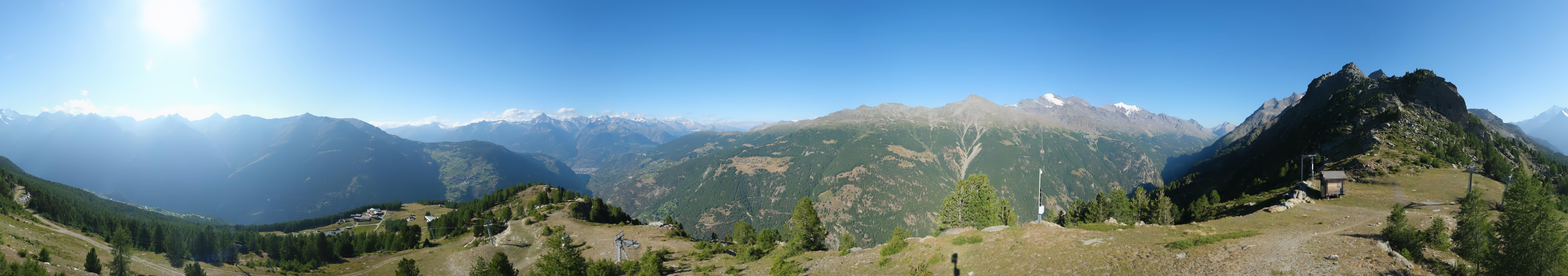 Archiv Foto Webcam Grächen im Wallis: Panorama Furggen