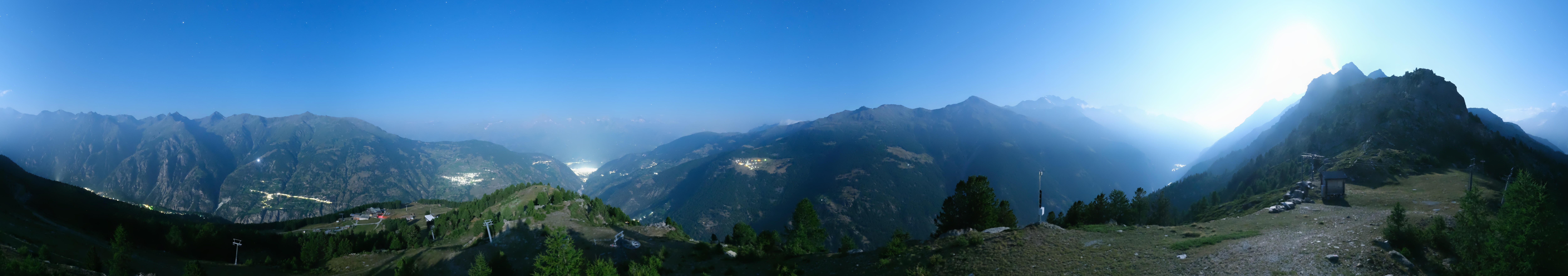 Archiv Foto Webcam Grächen im Wallis: Panorama Furggen