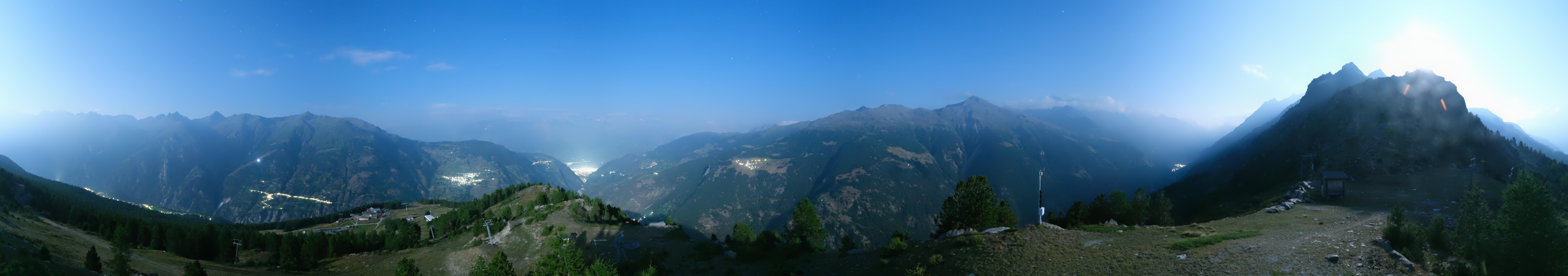 Archiv Foto Webcam Grächen im Wallis: Panorama Furggen