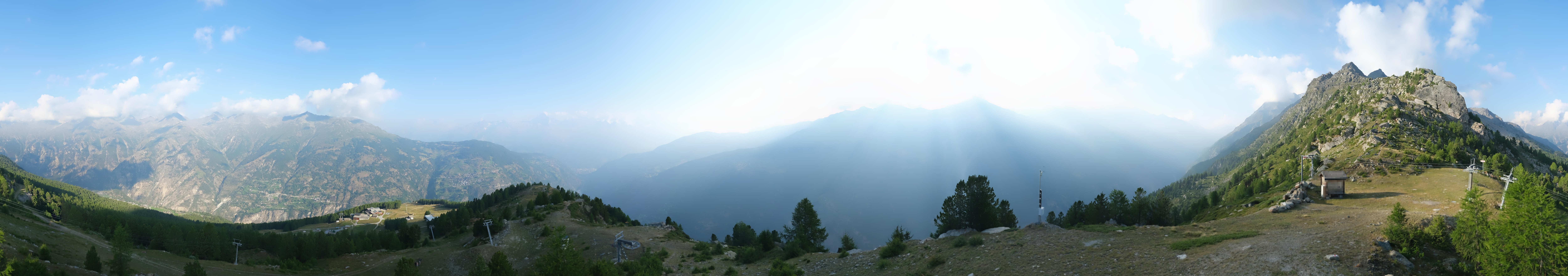 Archiv Foto Webcam Grächen im Wallis: Panorama Furggen