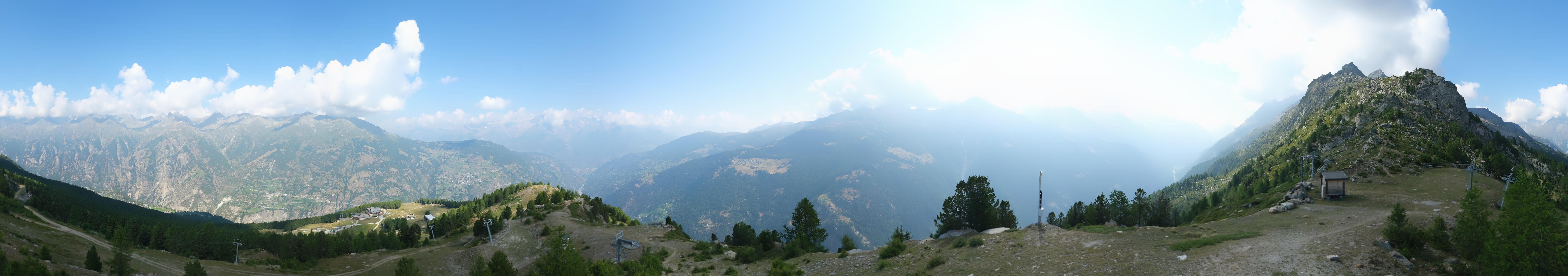 Archiv Foto Webcam Grächen im Wallis: Panorama Furggen