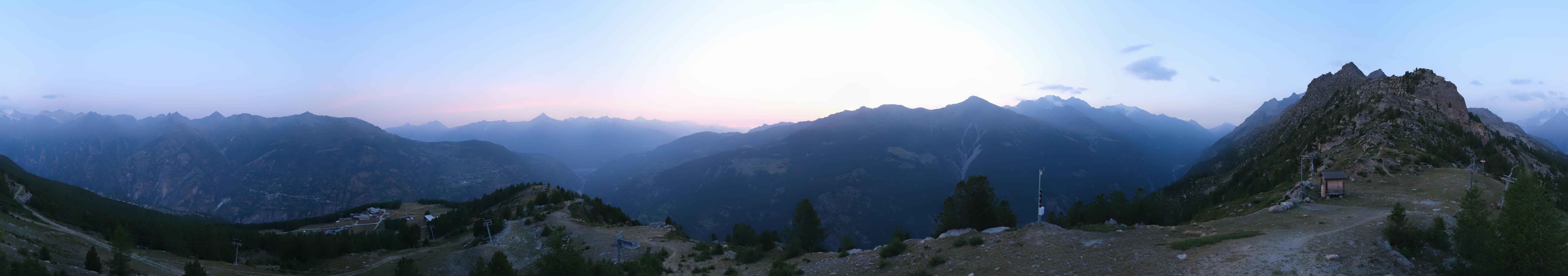 Archiv Foto Webcam Grächen im Wallis: Panorama Furggen