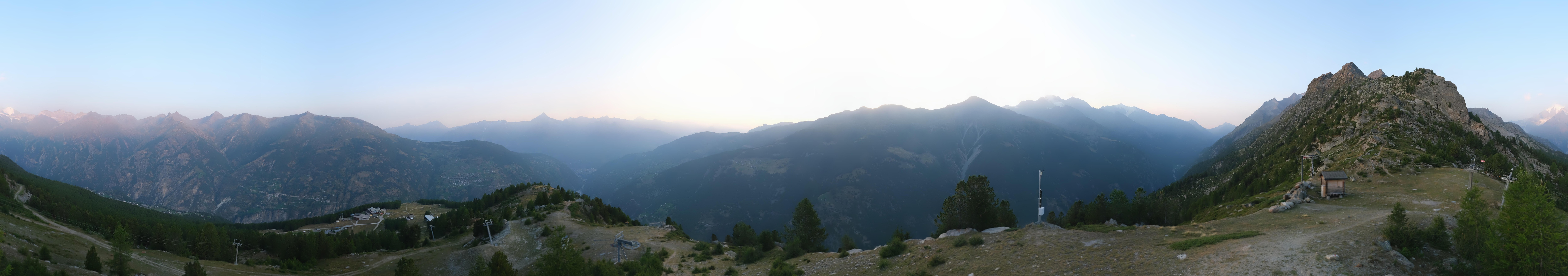 Archiv Foto Webcam Grächen im Wallis: Panorama Furggen