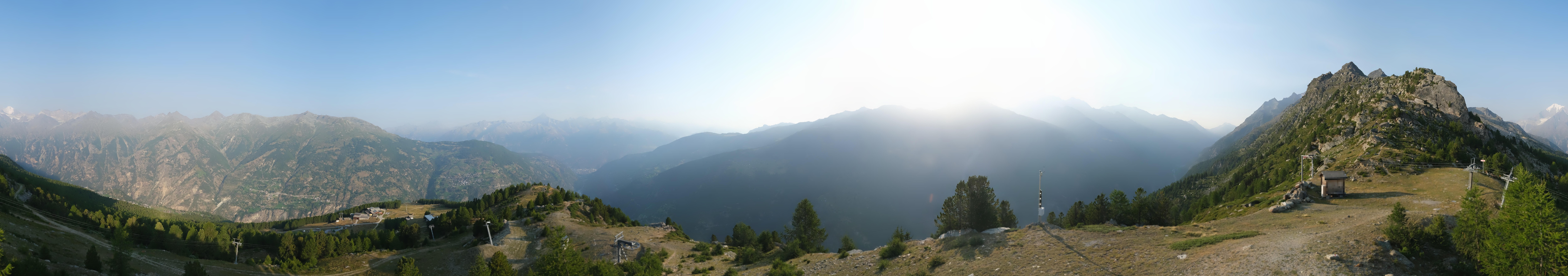 Archiv Foto Webcam Grächen im Wallis: Panorama Furggen