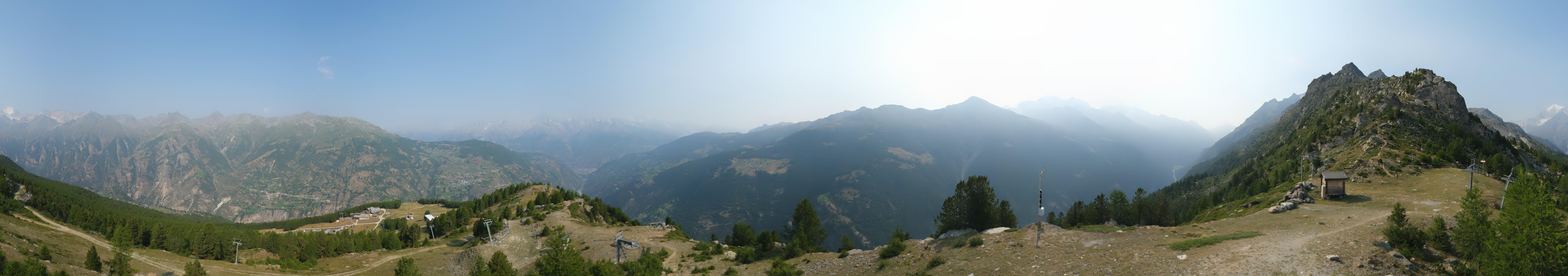 Archiv Foto Webcam Grächen im Wallis: Panorama Furggen