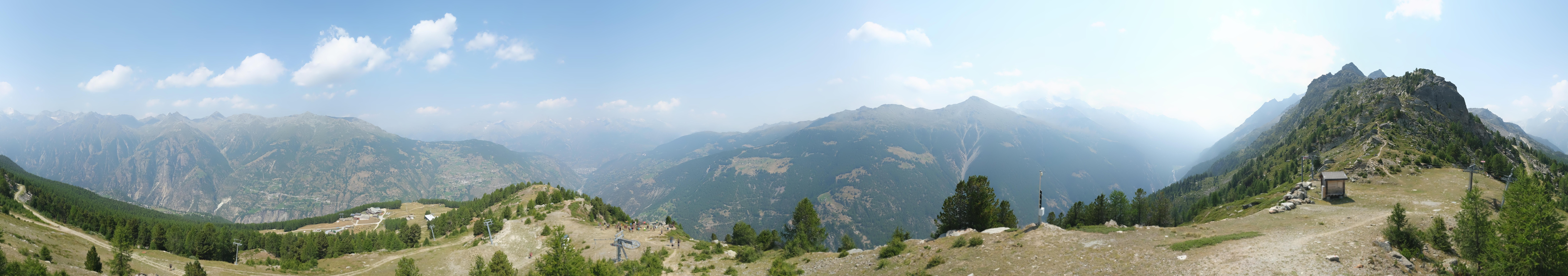 Archiv Foto Webcam Grächen im Wallis: Panorama Furggen