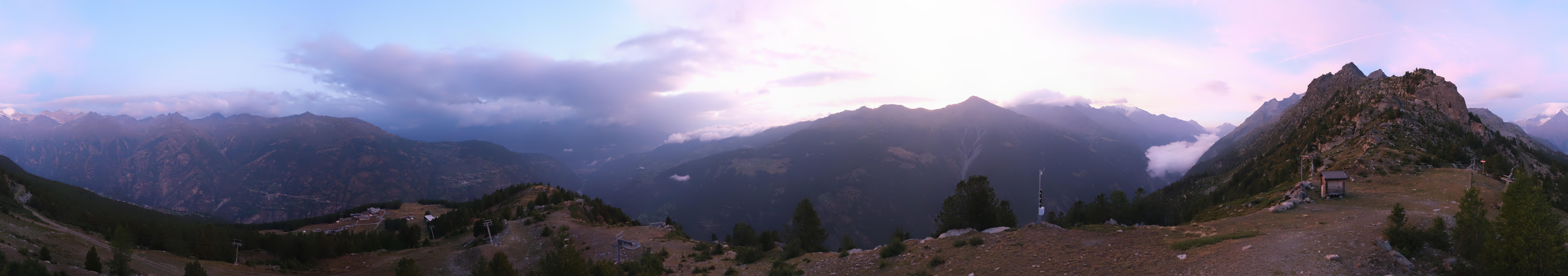 Archiv Foto Webcam Grächen im Wallis: Panorama Furggen