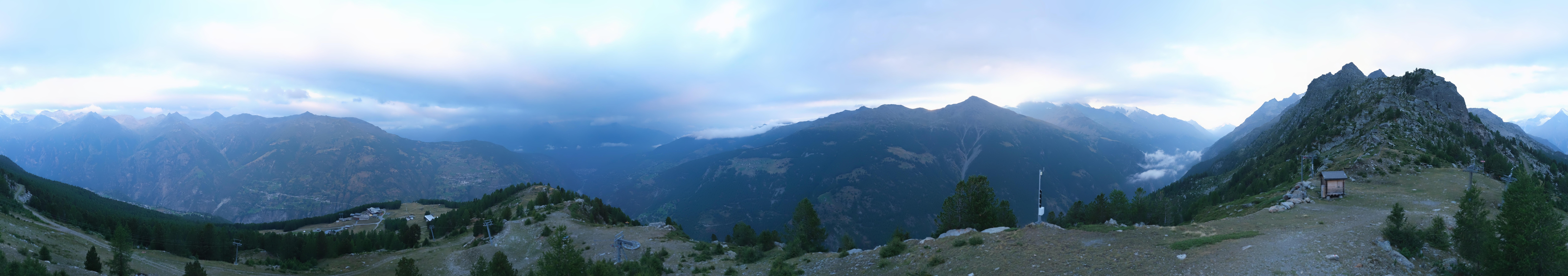 Archiv Foto Webcam Grächen im Wallis: Panorama Furggen