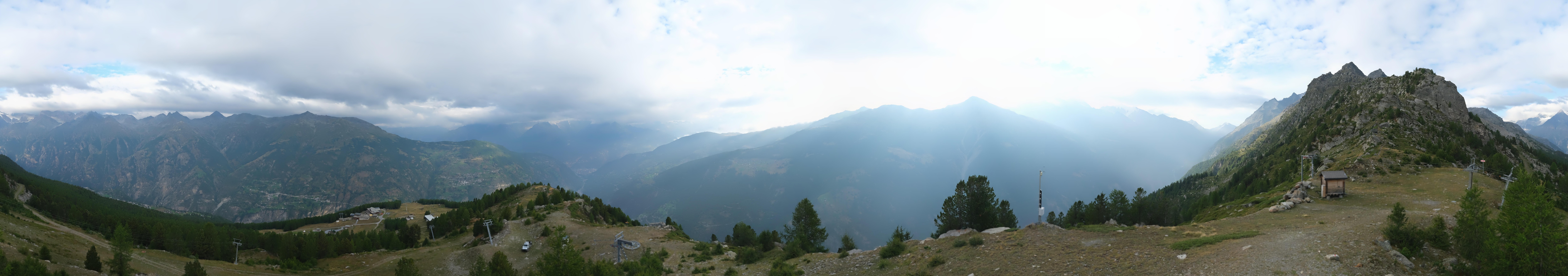 Archiv Foto Webcam Grächen im Wallis: Panorama Furggen