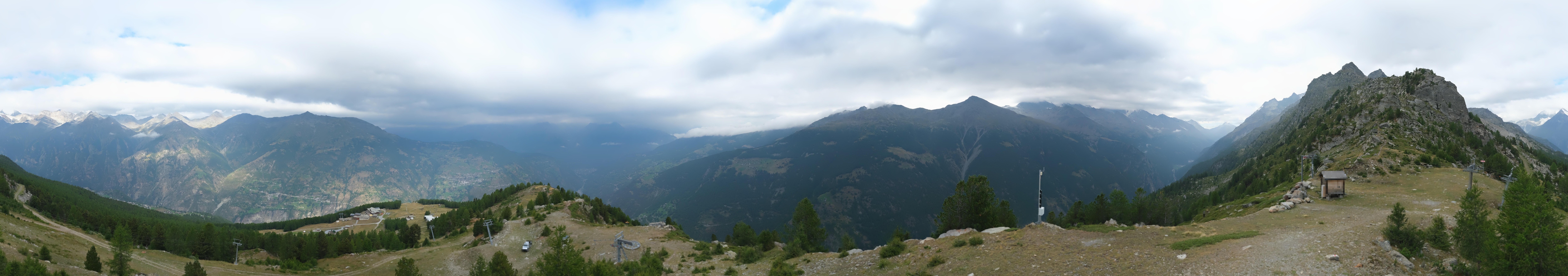 Archiv Foto Webcam Grächen im Wallis: Panorama Furggen