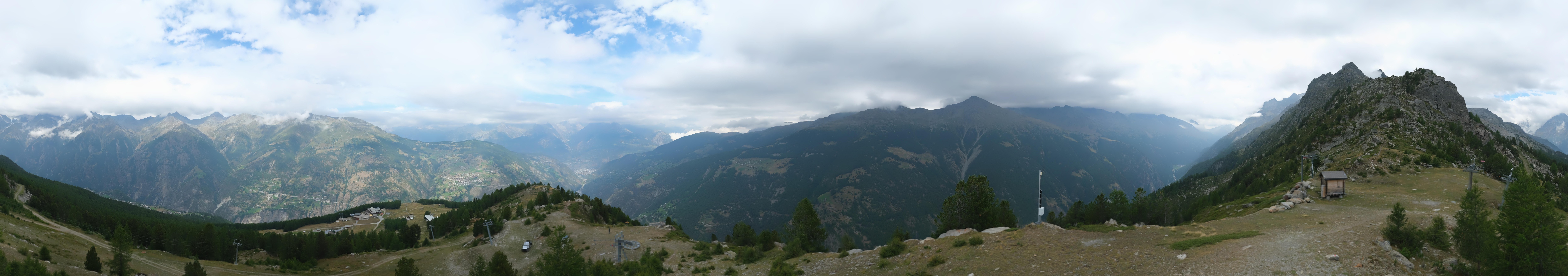 Archiv Foto Webcam Grächen im Wallis: Panorama Furggen