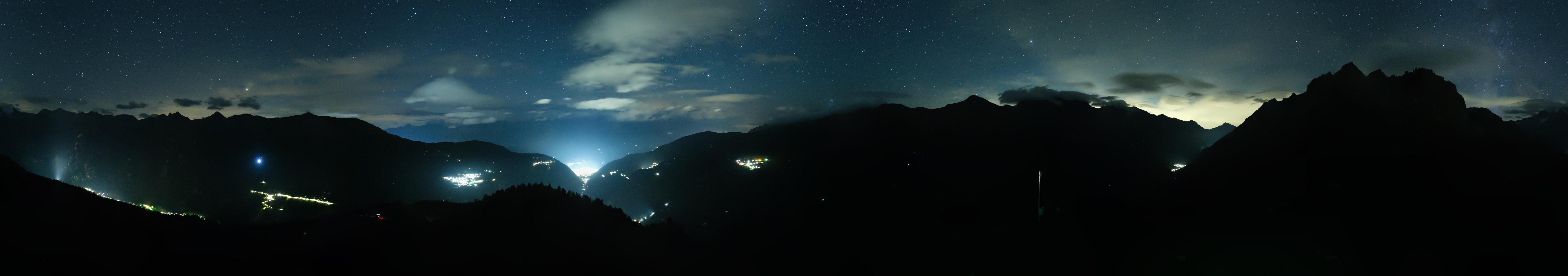 Archived image Webcam Panoramic view, Grächen in Valais