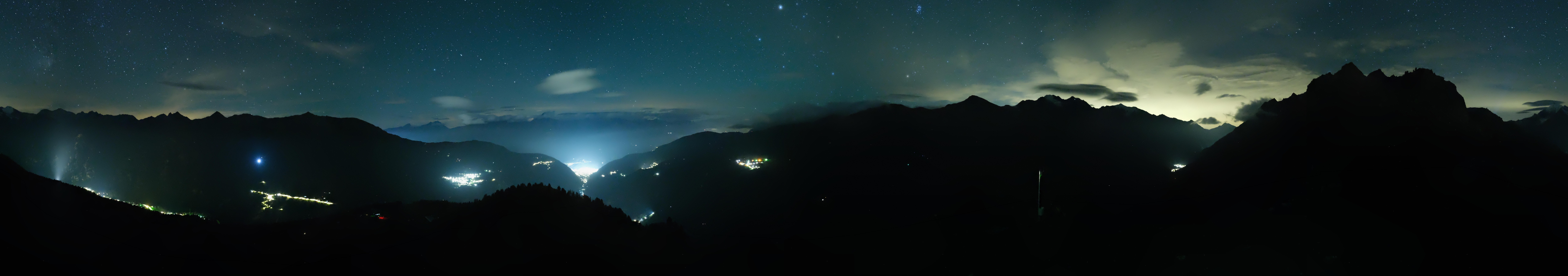 Archived image Webcam Panoramic view, Grächen in Valais