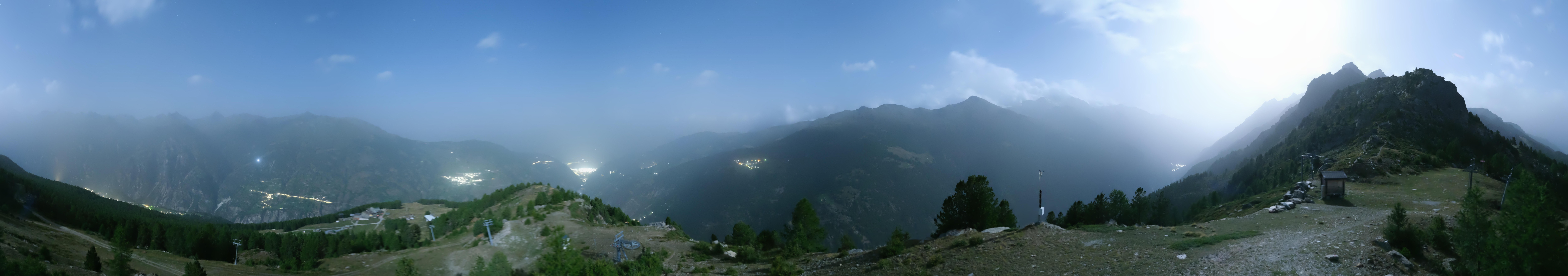 Archiv Foto Webcam Grächen im Wallis: Panorama Furggen