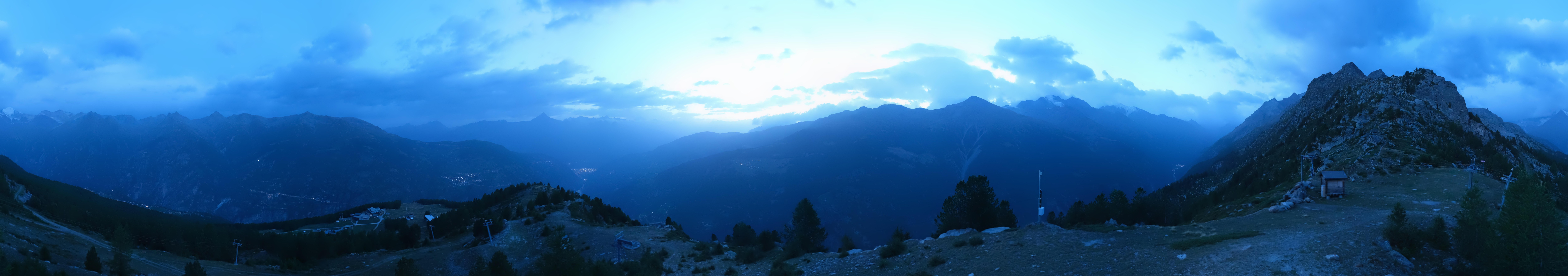 Archiv Foto Webcam Grächen im Wallis: Panorama Furggen