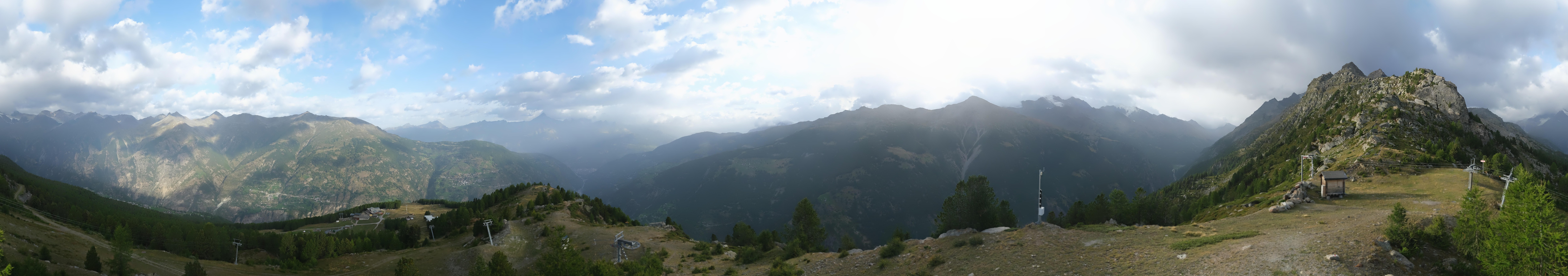 Archiv Foto Webcam Grächen im Wallis: Panorama Furggen
