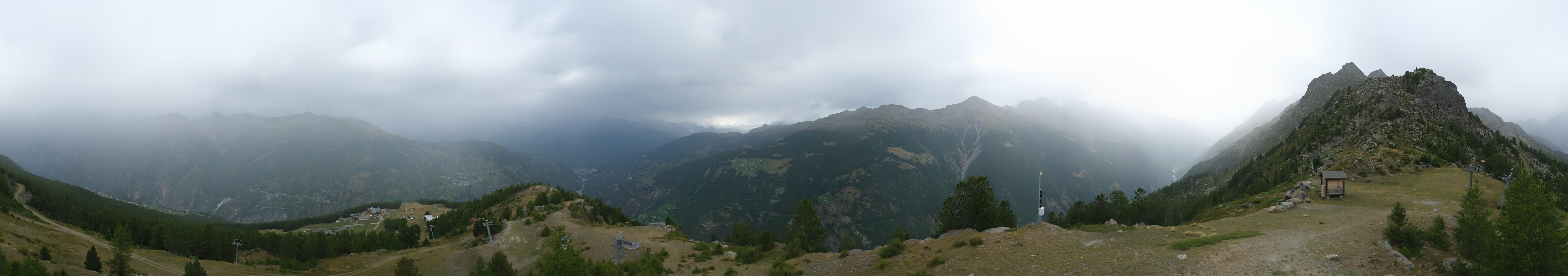 Archiv Foto Webcam Grächen im Wallis: Panorama Furggen