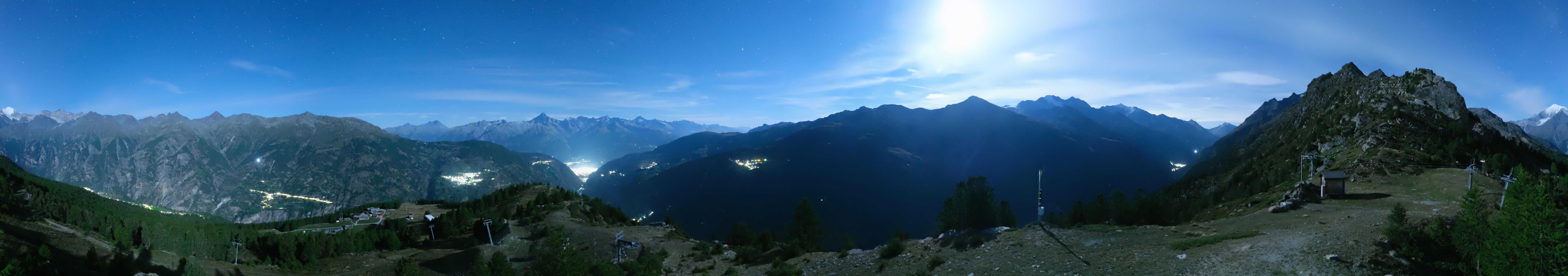 Archiv Foto Webcam Grächen im Wallis: Panorama Furggen
