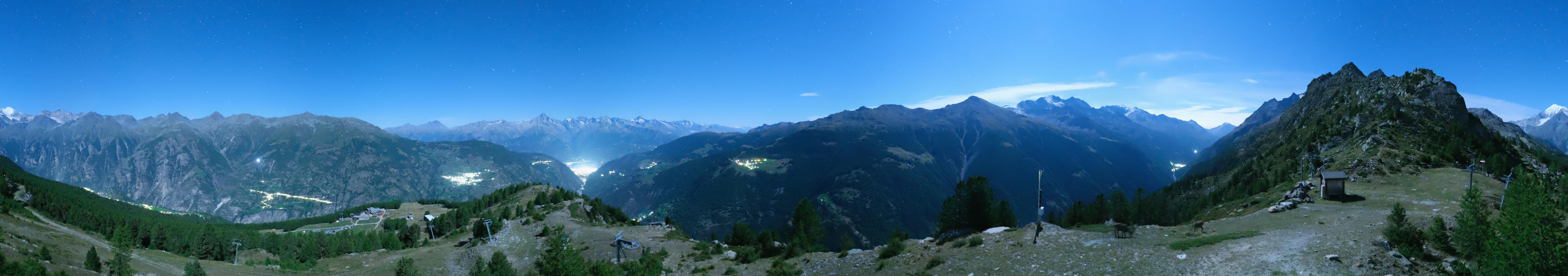 Archiv Foto Webcam Grächen im Wallis: Panorama Furggen