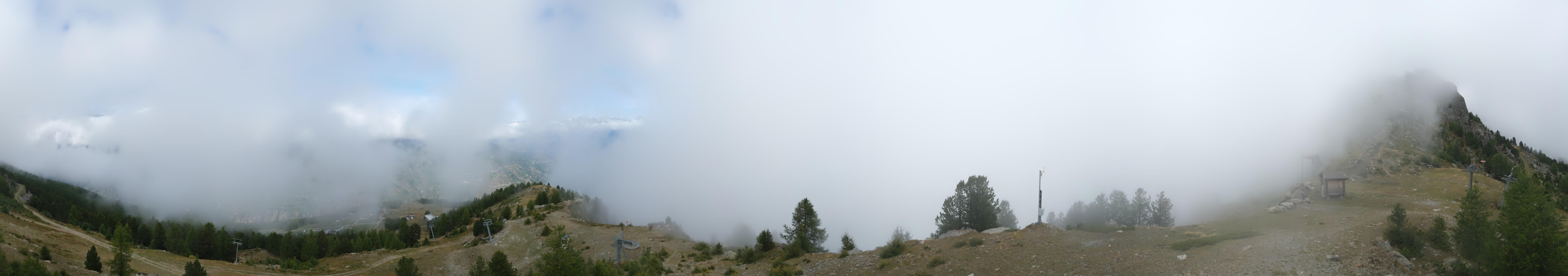Archived image Webcam Panoramic view, Grächen in Valais