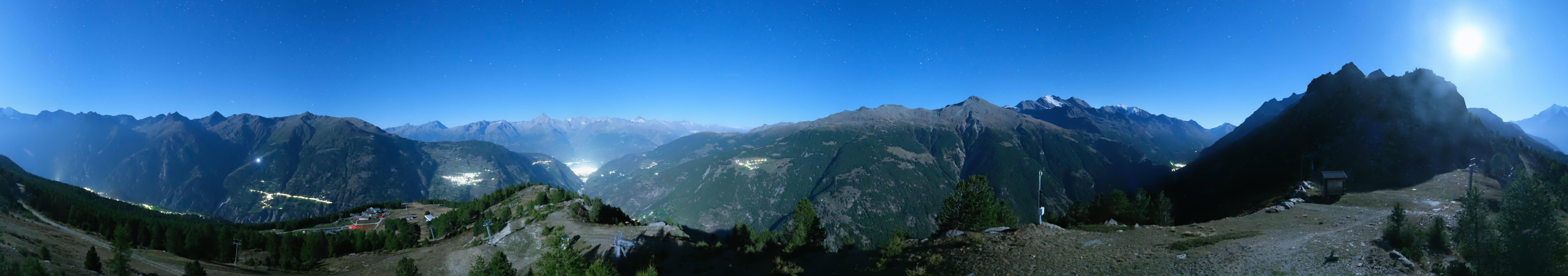 Archiv Foto Webcam Grächen im Wallis: Panorama Furggen