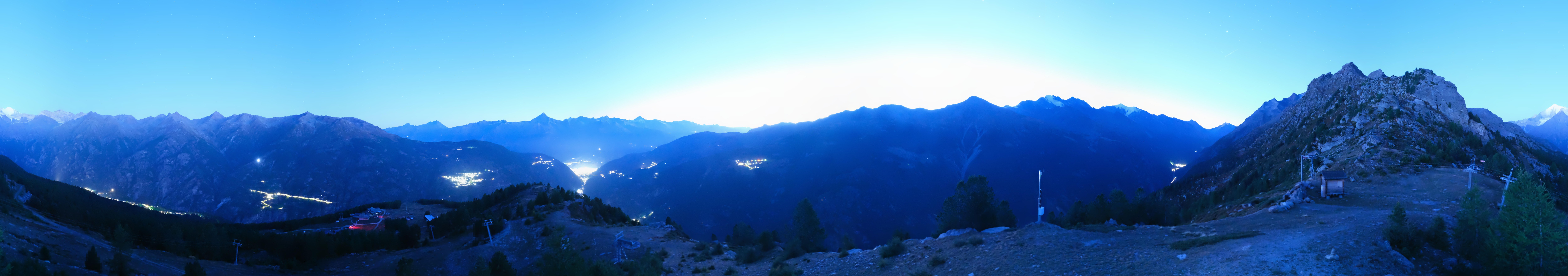 Archiv Foto Webcam Grächen im Wallis: Panorama Furggen