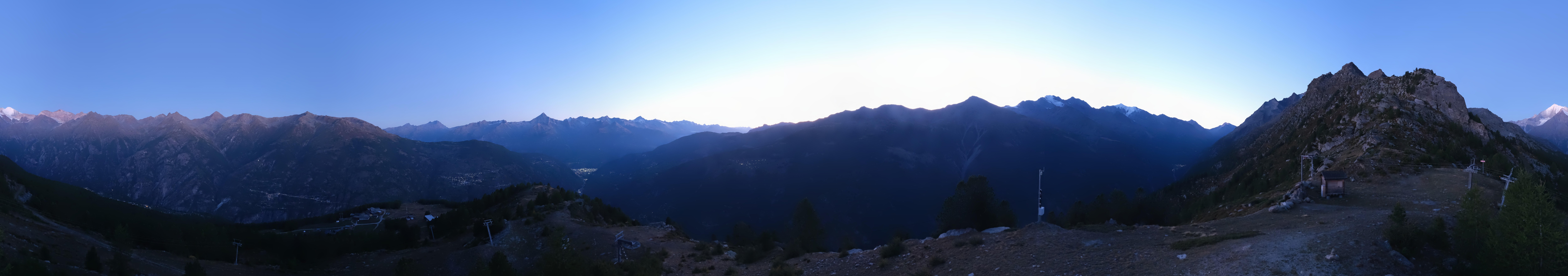 Archiv Foto Webcam Grächen im Wallis: Panorama Furggen