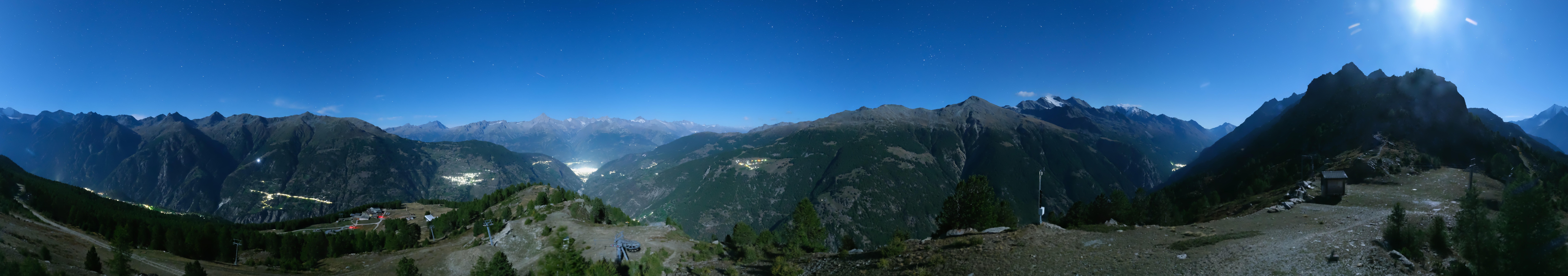 Archiv Foto Webcam Grächen im Wallis: Panorama Furggen