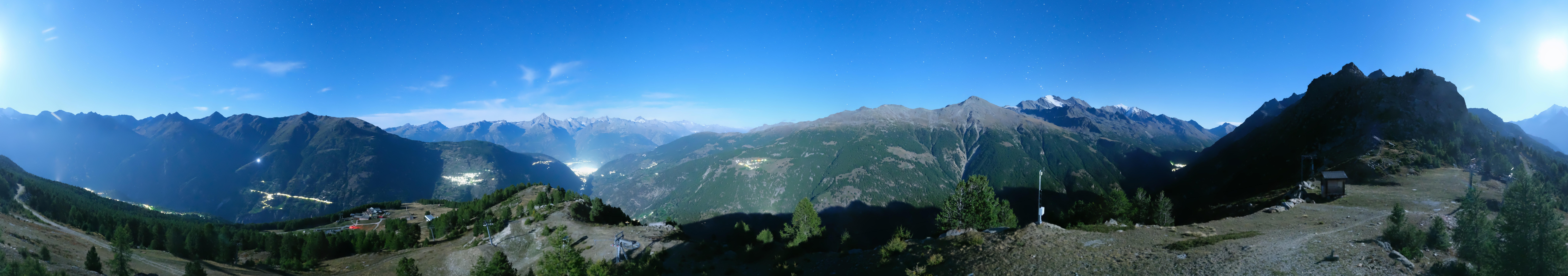 Archiv Foto Webcam Grächen im Wallis: Panorama Furggen