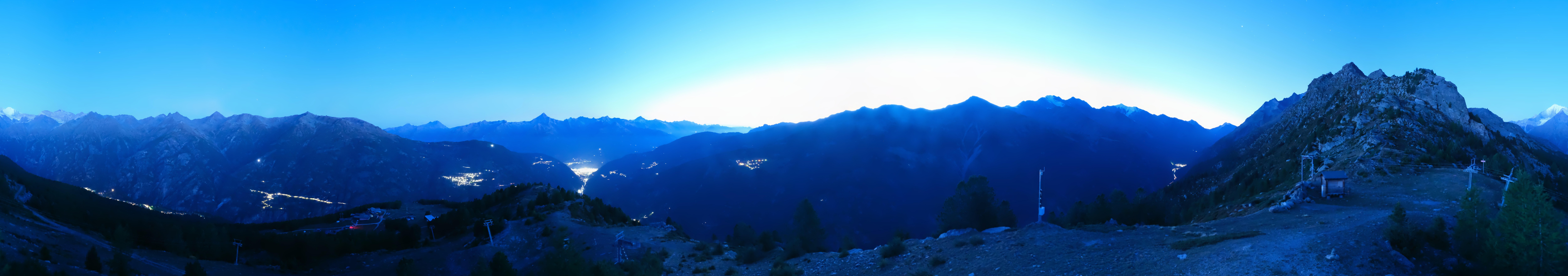 Archiv Foto Webcam Grächen im Wallis: Panorama Furggen