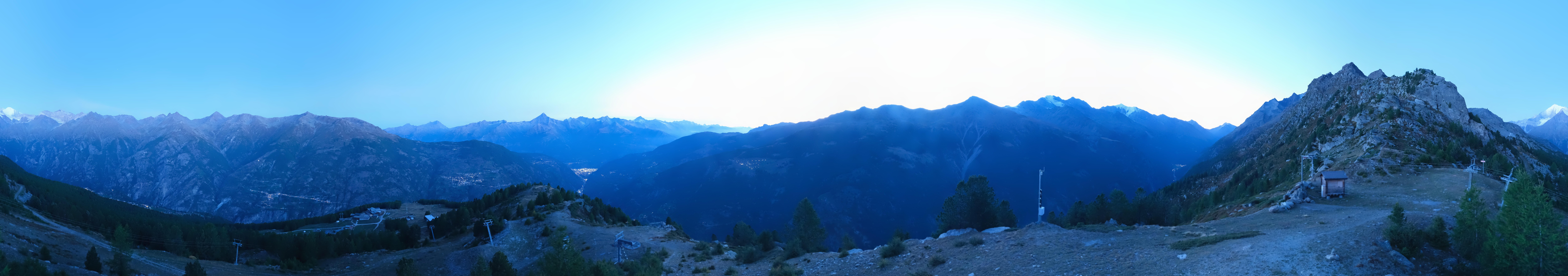 Archiv Foto Webcam Grächen im Wallis: Panorama Furggen