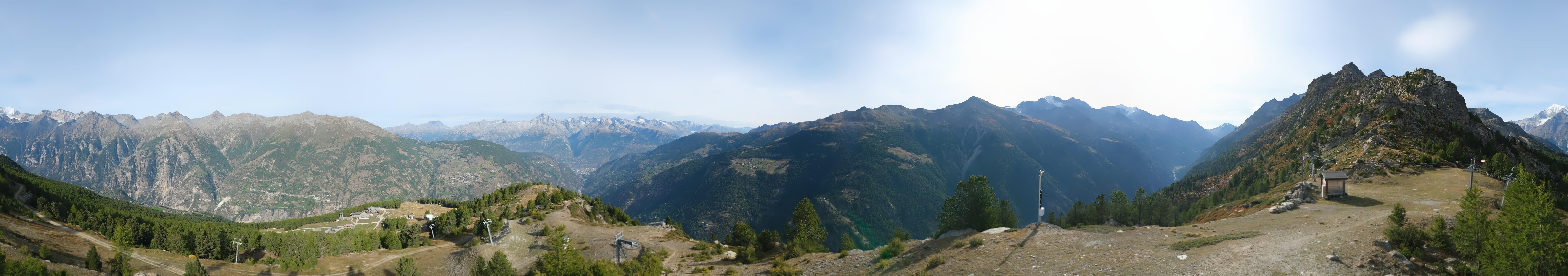 Archiv Foto Webcam Grächen im Wallis: Panorama Furggen