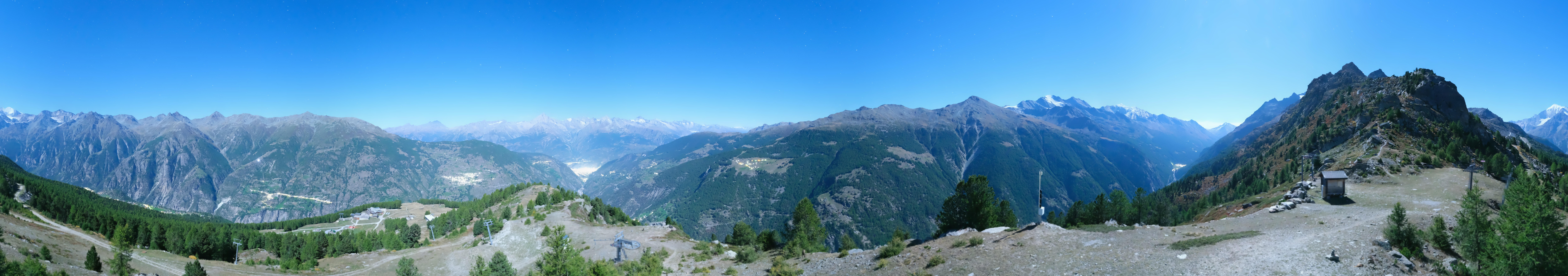 Archiv Foto Webcam Grächen im Wallis: Panorama Furggen