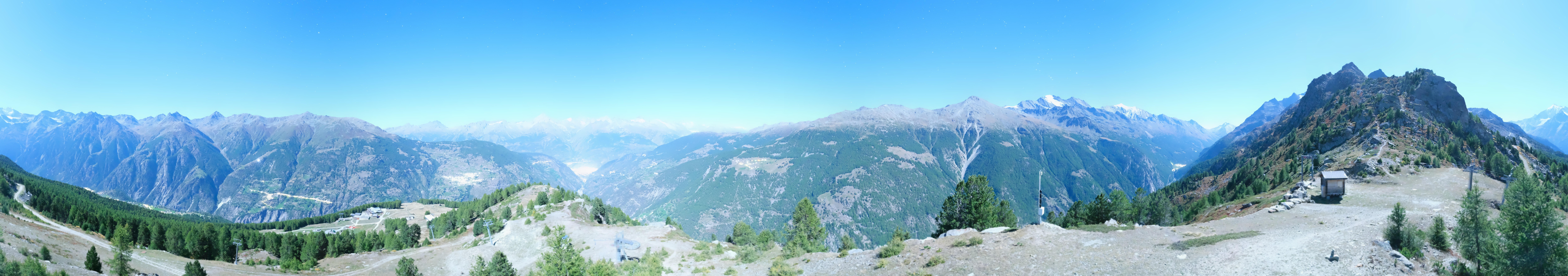Archiv Foto Webcam Grächen im Wallis: Panorama Furggen