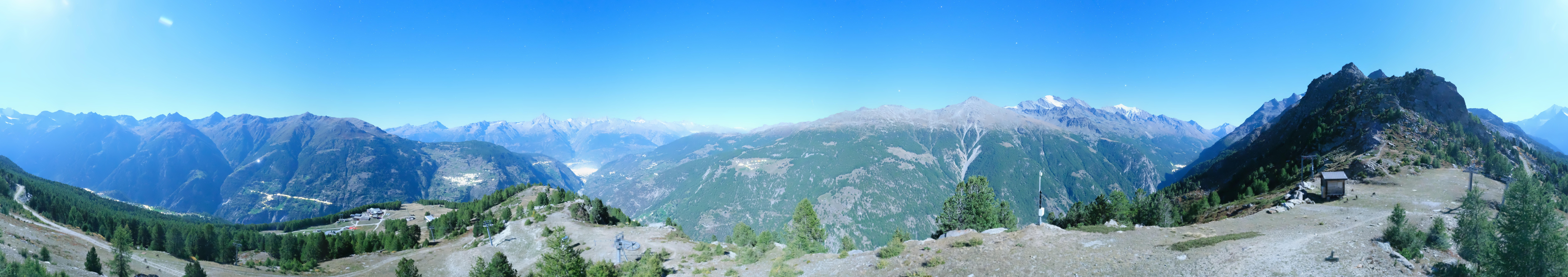 Archiv Foto Webcam Grächen im Wallis: Panorama Furggen