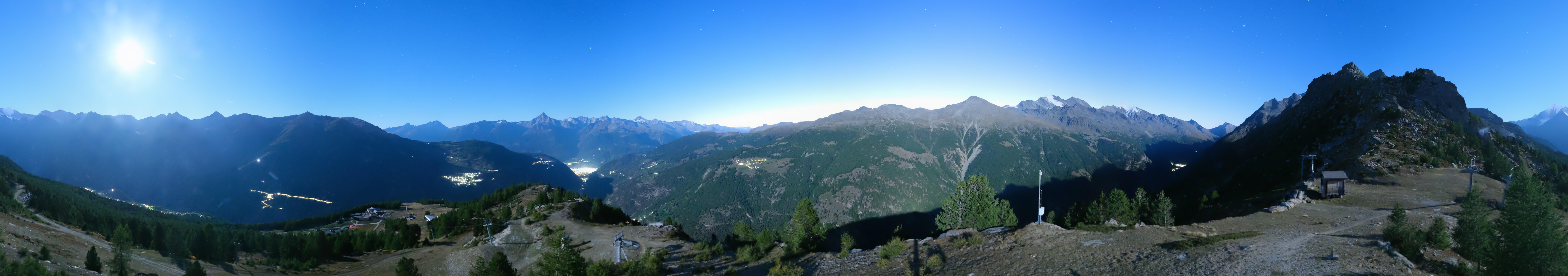 Archiv Foto Webcam Grächen im Wallis: Panorama Furggen